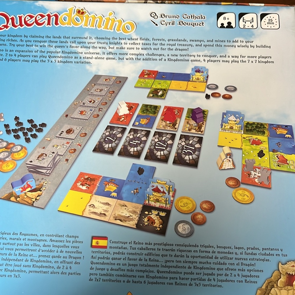 King and Queen Domino Board Game- Family Fun for Ages 8+ - Picture 5 of 7